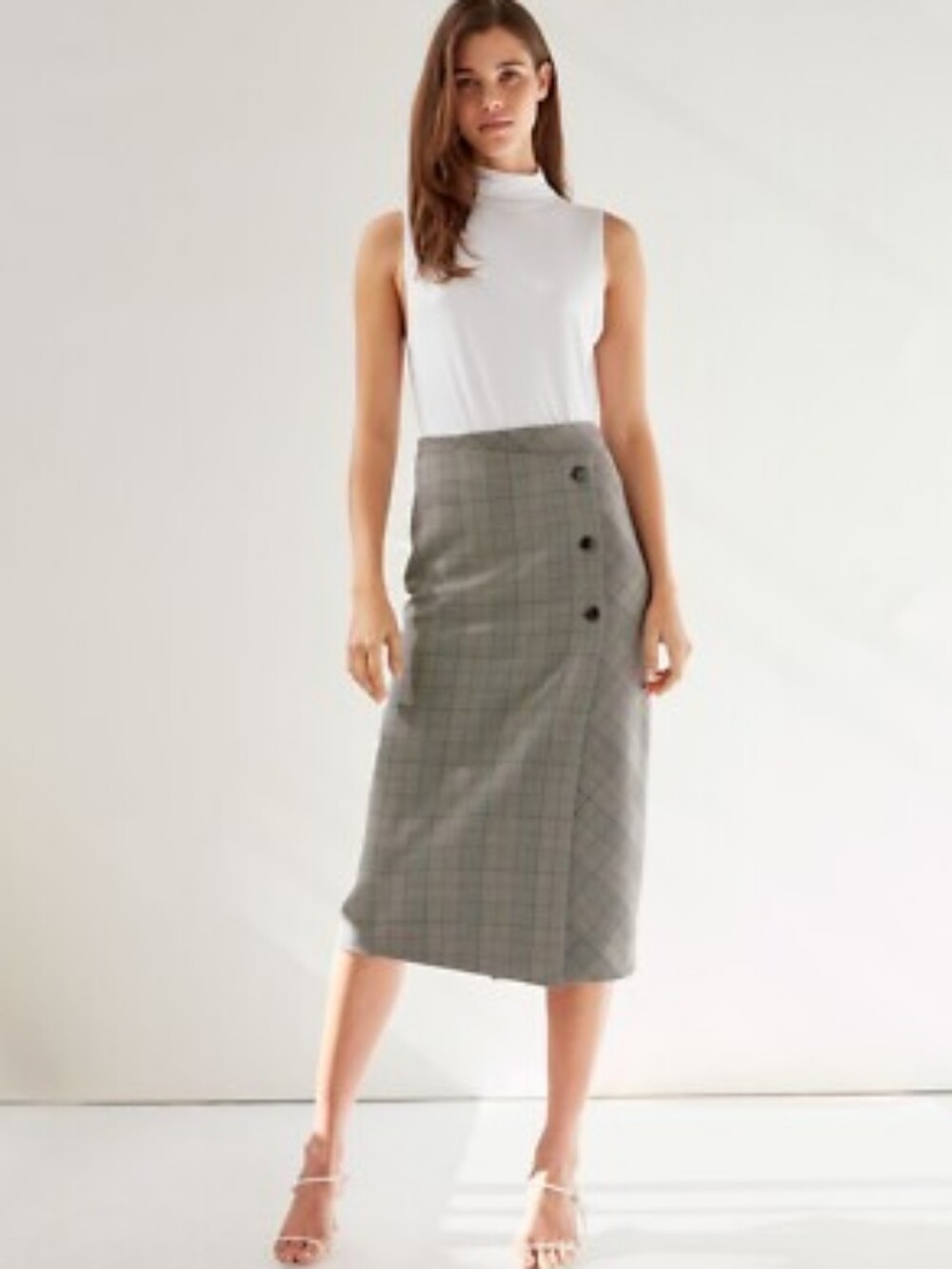 Babaton Plaid Skirt - Black and Gray